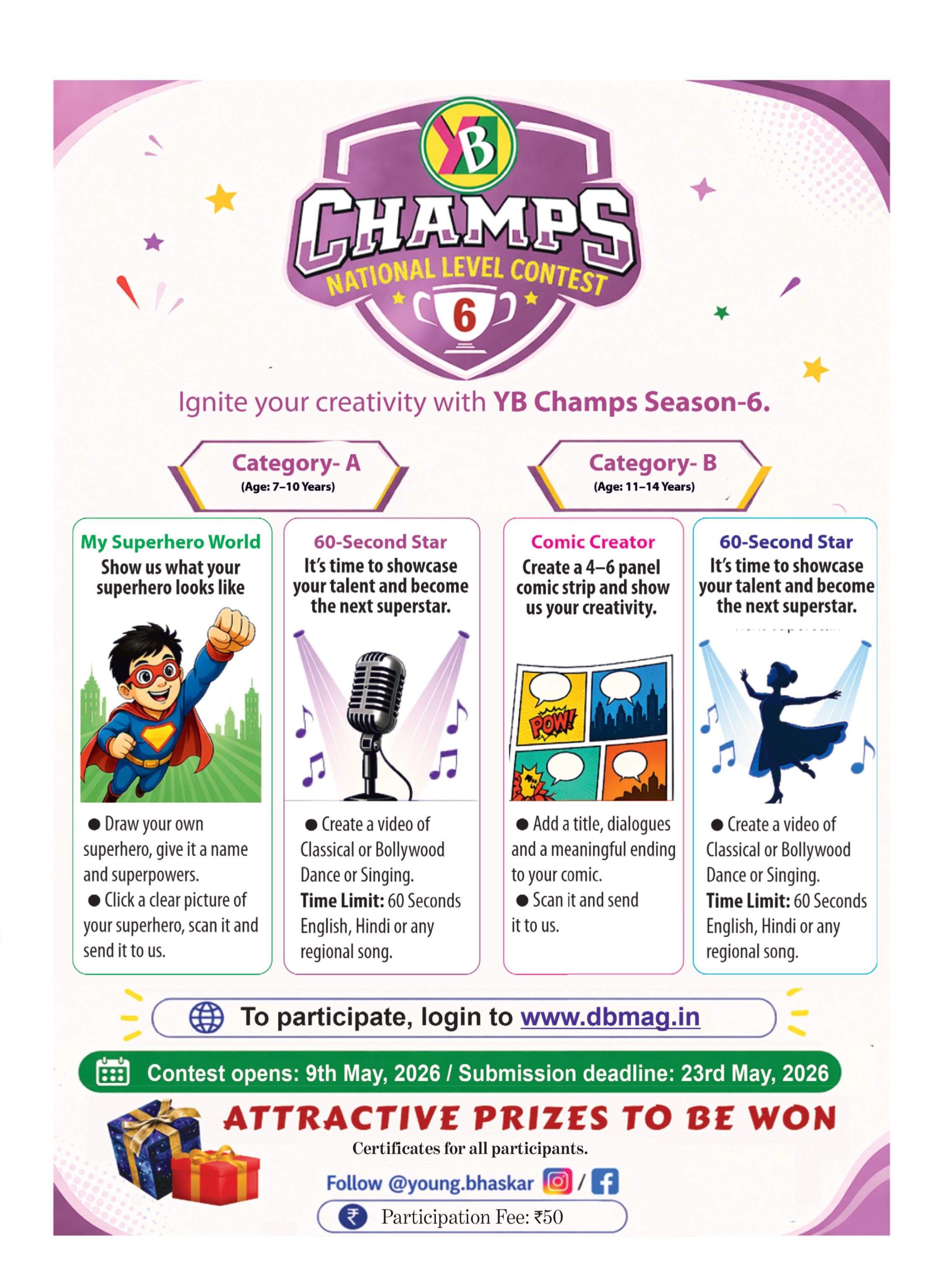 YB Champs — registration banner